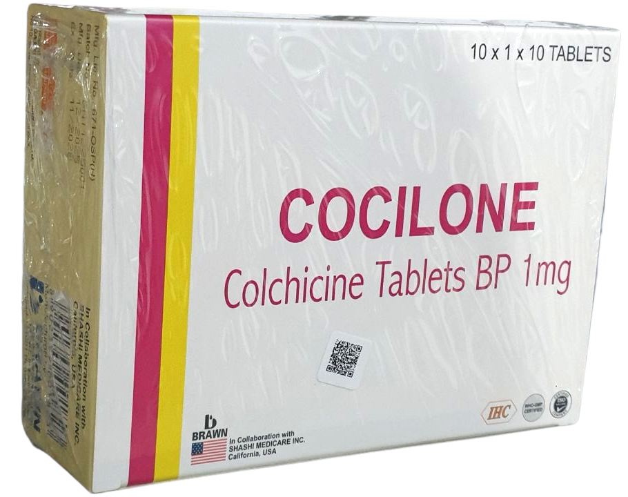 Cocilone colchicine 1mg brawn (box/100tab).V - បាយមេដ ខេមបូឌា - Buymed ...