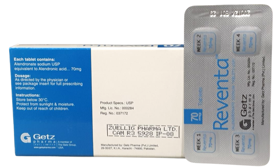 Reventa 70mg Tab Getz (B/4 Tabs) - បាយមេដ ខេមបូឌា - Buymed Cambodia ...
