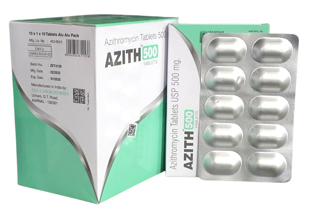 AZITH 500 Zee (B/100 Tabs) - បាយមេដ ខេមបូឌា - Buymed Cambodia ...
