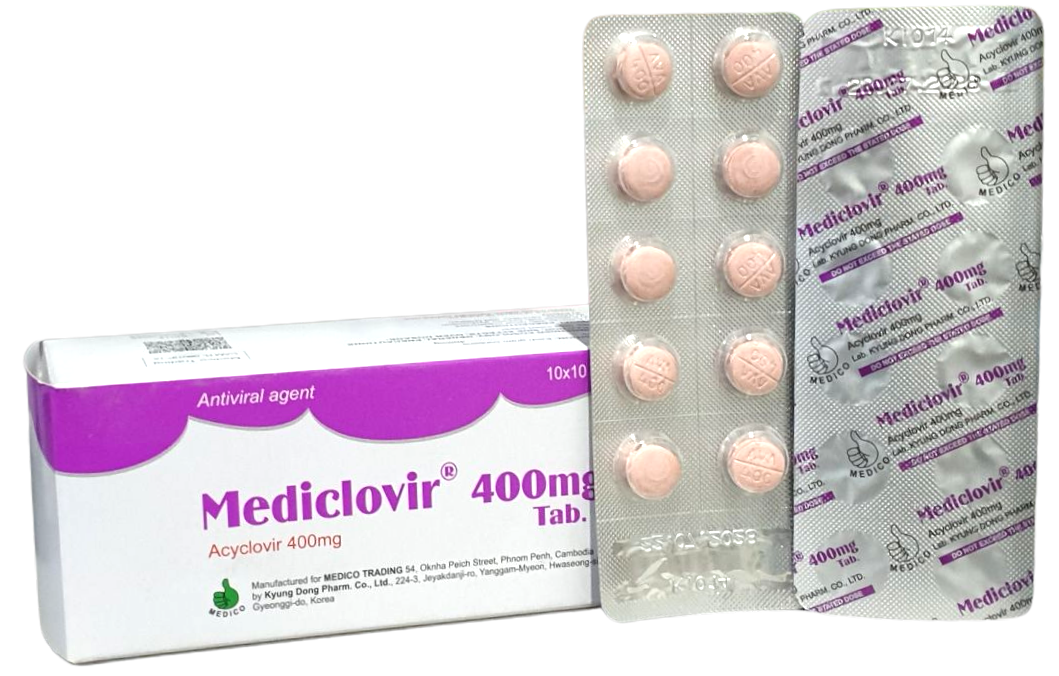 Mediclovir 400mg Tablets MEDICO (B/10x10 Tabs) - បាយមេដ ខេមបូឌា ...