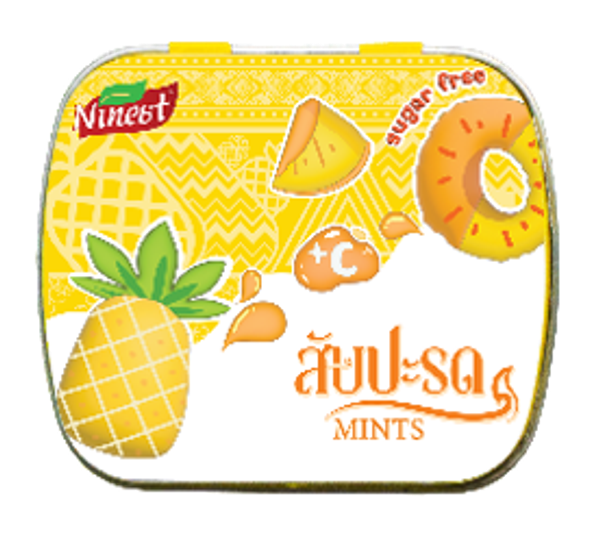 Mints Vit-C Pine Apple Flavor NINEST (Pack/12s/14g) - Buymed Thailand ...