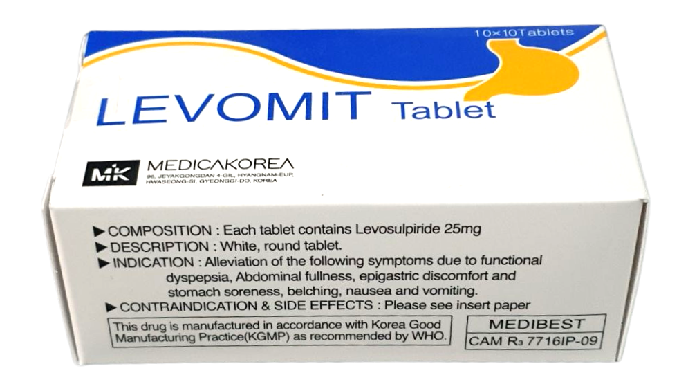 Levomit 25mg Medica Korea (B/10x10 Tabs) - បាយមេដ ខេមបូឌា - Buymed ...