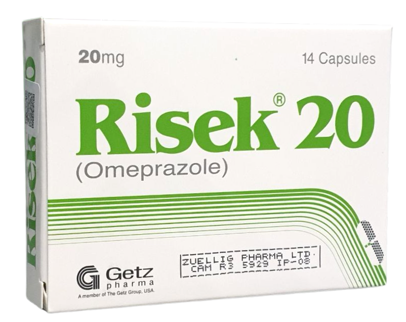 RISEK CAPS 20MG Getz Pharma (7 Capx2/Box) - បាយមេដ ខេមបូឌា - Buymed ...