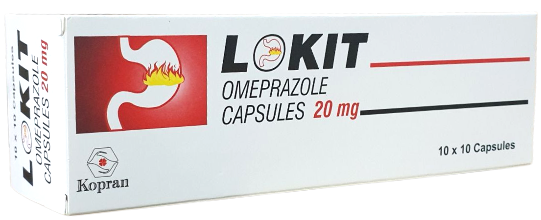 Lokit Omeprazole Capsules 20mg Kopran Limited (B/100 Tabs) - បាយមេដ ...