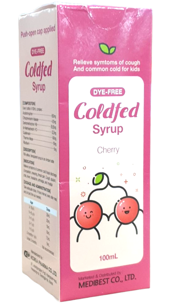 Coldfed Syrup Cherry Nexpharm (Bottle/100ml) - បាយមេដ ខេមបូឌា - Buymed ...
