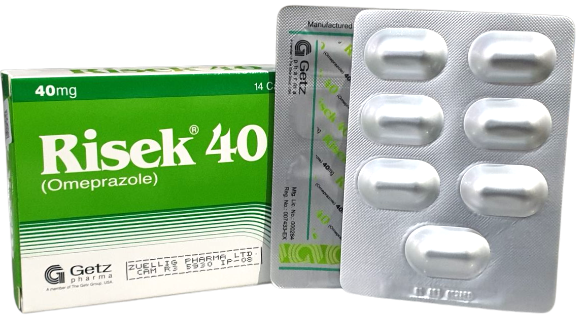 RISEK CAPS 40MG Getz Pharma (7 Capx2/Box) - បាយមេដ ខេមបូឌា - Buymed ...