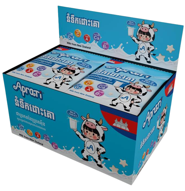 Aprati Mlik Flavor Tablets (Box/26Packs/10.5g) - បាយមេដ ខេមបូឌា ...